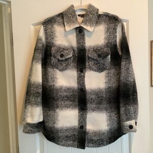 Charlie B Wool Blend Shirt Jacket